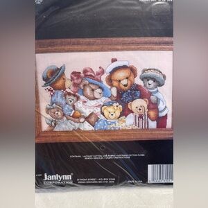 Janlynn Teddy Bear Cross Stitch Kit 14x8